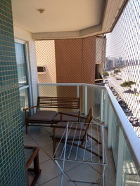 Ap de 3 quartos, 2 banheiros, vista total p/o mar, C/Wi-fi, C/Garagem