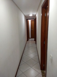 Ap de 3 quartos, 2 banheiros, vista total p/o mar, C/Wi-fi, C/Garagem