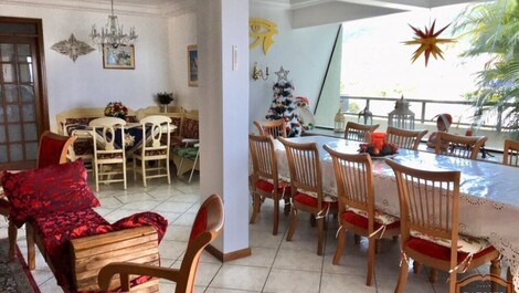 COBERTURA P/11 PESSOAS NA AV. DE BOMBAS, 50M DA PRAIA, VISTA MAR