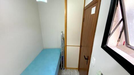 Apto frente mar 3qts, sendo 1 suíte e 1 GAR + wi fi