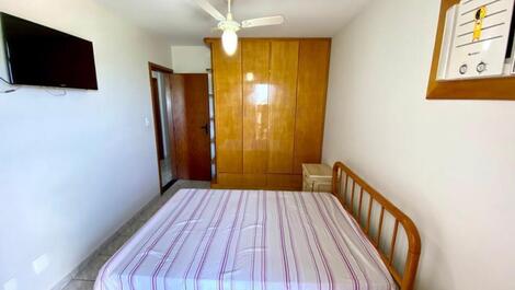 Apto frente mar 3qts, sendo 1 suíte e 1 GAR + wi fi