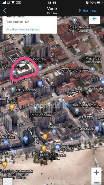 Apartment for vacation rental in Praia Grande (Guilhermina)