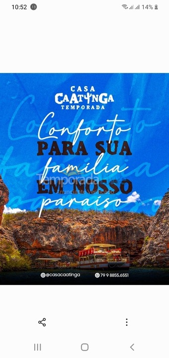 Casa para aluguel de temporada em Canindé de São Francisco (Olaria)