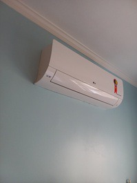Ar condicionado do primeiro quarto 