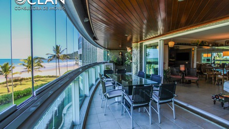 Pé na areia e frente para o Mar da Riviera! São 3 suítes - Modulo 2