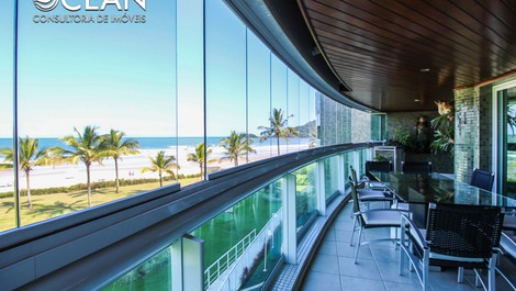 Pé na areia e frente para o Mar da Riviera! São 3 suítes - Modulo 2