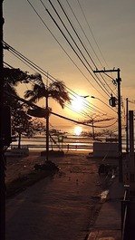 Vista da sacada apto 103 ao nascer do sol