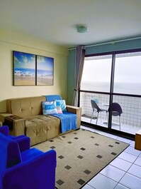 Conforto e melhor vista mar - 100 m da praia