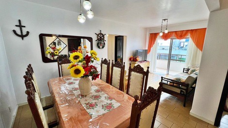 Temporada Ed. Márcia: 3 quartos com ar condicionado na quadra do mar