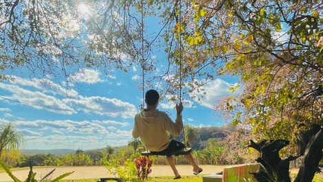 Holiday home with natural pool and waterfall