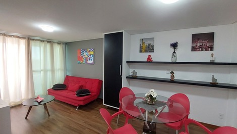 Flat a beira mar, charmoso e aconchegante