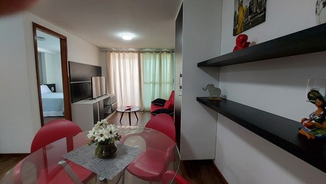 Flat a beira mar, charmoso e aconchegante