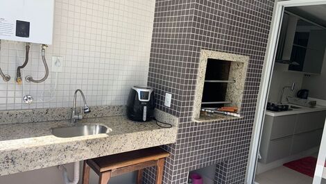 Apt air-conditioned with 02 bedrooms, 02 suites, pool, wi-fi.