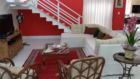 Sala de estar com tv