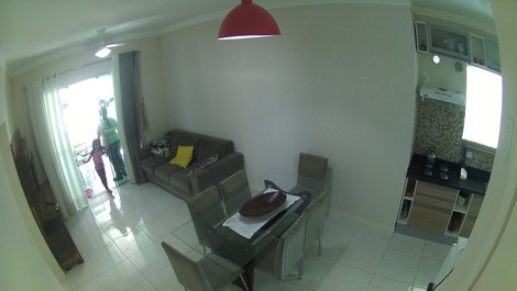 Sala integrada com a cozinha