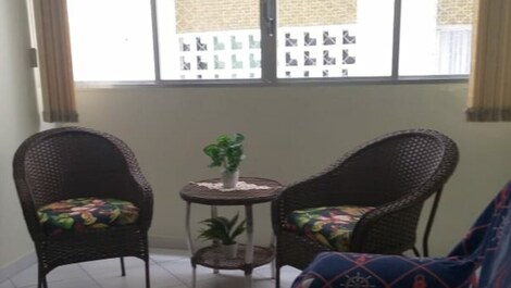 Guarujá Pitangueiras Apartment with Air Conditioning, Garage, Cable TV and Internet