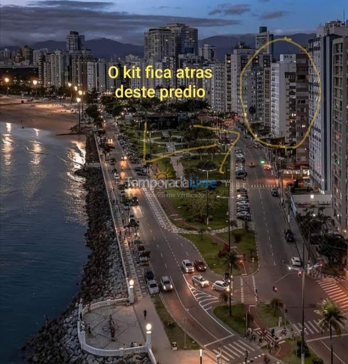 Apartment for vacation rental in Santos (Ponta da Praia)