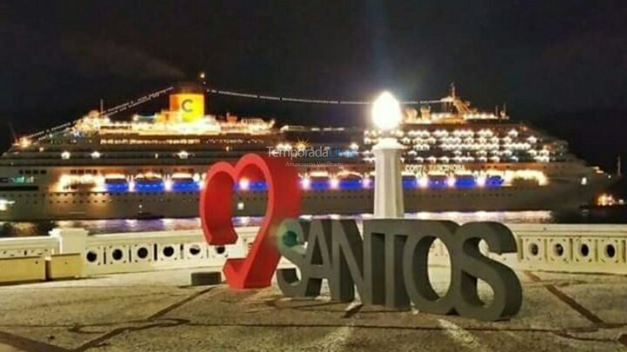 Apartment for vacation rental in Santos (Ponta da Praia)