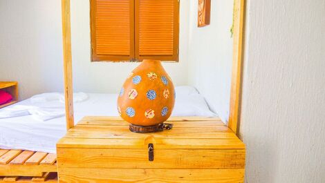 Chalé Aline em Pipa p/ 6 - Vila Juru - Raridade