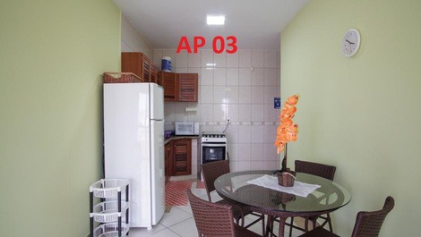 Apartamento Itapoá - SC + Wi-Fi completo todo mobiliado AP 03