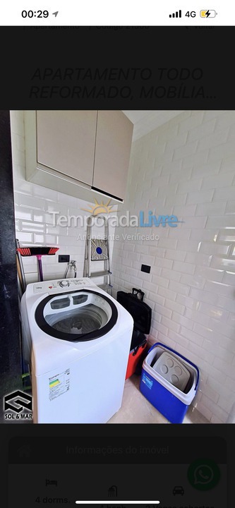 Apartment for vacation rental in Guarujá (Enseada)