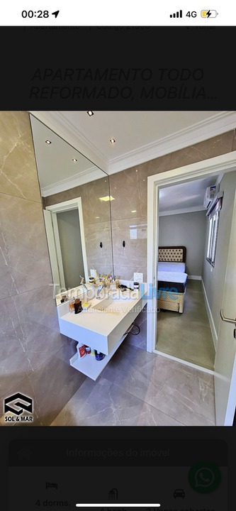 Apartment for vacation rental in Guarujá (Enseada)