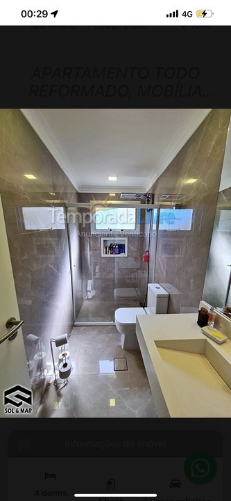 Apartment for vacation rental in Guarujá (Enseada)