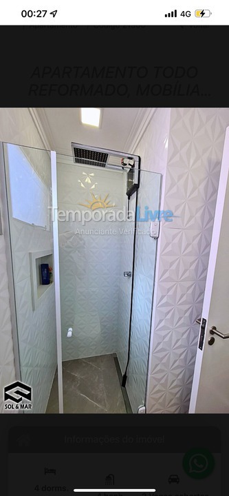 Apartment for vacation rental in Guarujá (Enseada)
