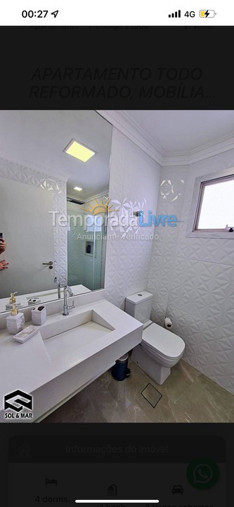 Apartment for vacation rental in Guarujá (Enseada)