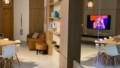 Apartamento frente mar no Reserva DNA, 2 suítes, 6 pessoas, wi-fi