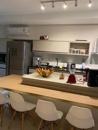 Apartamento frente mar no Reserva DNA, 2 suítes, 6 pessoas, wi-fi
