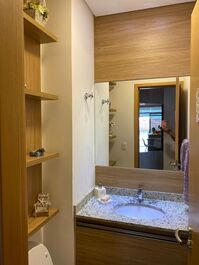 Apartamento frente mar no Reserva DNA, 2 suítes, 6 pessoas, wi-fi