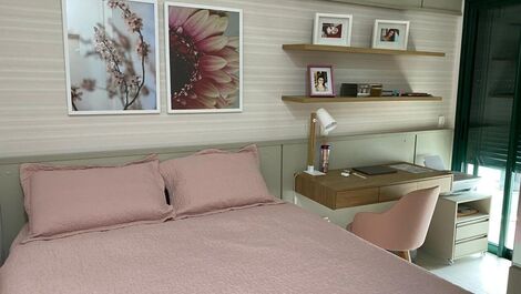 Apartamento frente mar no Reserva DNA, 2 suítes, 6 pessoas, wi-fi