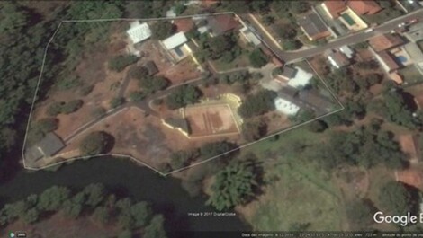 Vista aérea da pousada