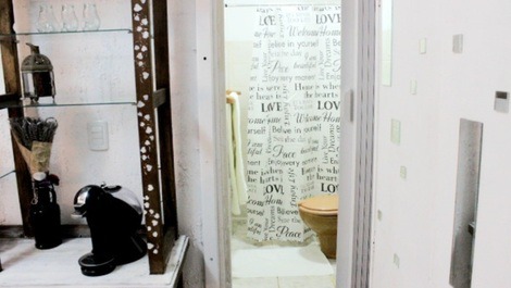 Vista para o banheiro