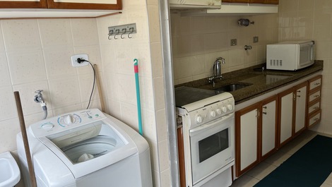 RIVIERA: Apto Duplex, Suite+2Dorms, Ar, Vent, Varanda com Churr, M6