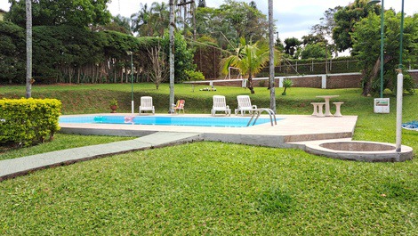 Área externa da piscina
