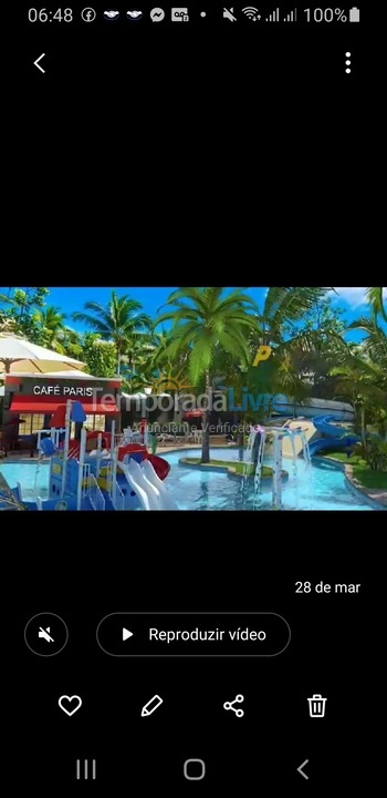 Apartamento para aluguel de temporada em Caldas Novas (Bairro Termal)