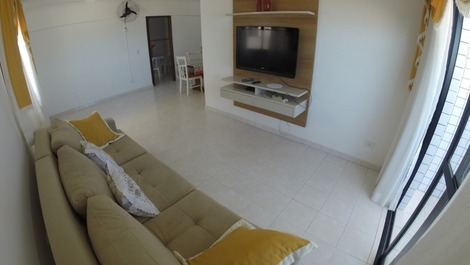 Sala arejada,com tv,wi_fi e chrome cast