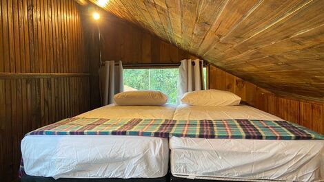 Aconchego do quarto do mezanino...