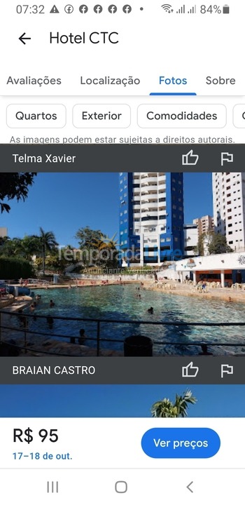 Apartamento para aluguel de temporada em Caldas Novas (Centro)