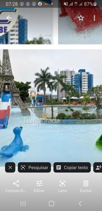 Apartamento para aluguel de temporada em Caldas Novas (Centro)