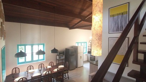 Casa em Condomínio - 6 suites com Ar, piscina priv, Churrasq, Wifi