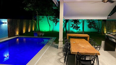 Vista área gourmet - noite