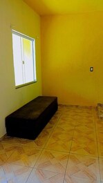 Sala com sofá cama!