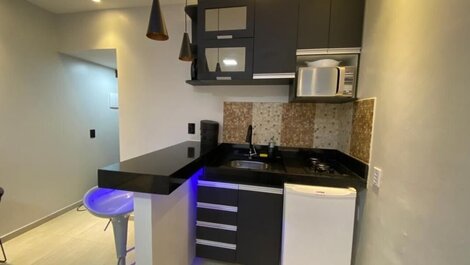 Hermoso Departamento Amueblado con vista lateral al mar en Praia de Iracema