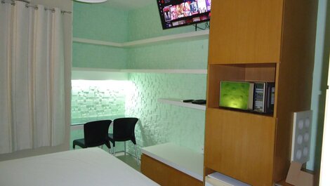 Hermoso Departamento Amueblado con vista lateral al mar en Praia de Iracema