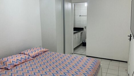 Hermoso apartamento amoblado con vista al mar en Meireles