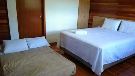 Conforto para até 4 pessoas.