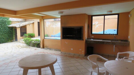 60 metros do mar, piscina,5Q.(4 suítes),hidro,snooker,wifi,monit. 24h